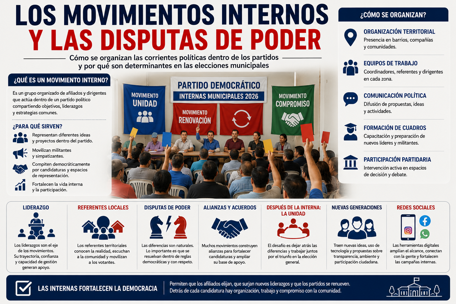 21) Los movimientos internos y las disputas de poder